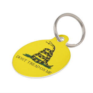 Don't Tread on Me Gadsden flag Pet Tag
