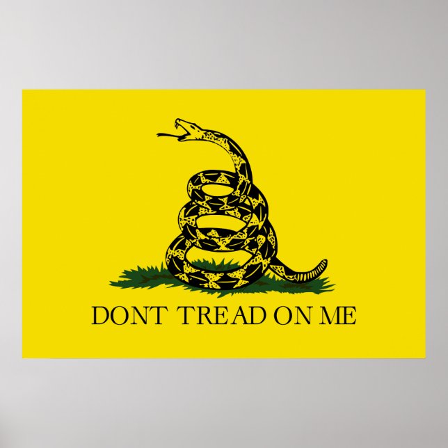 Don't Tread on Me Gadsden flag Poster (Front)