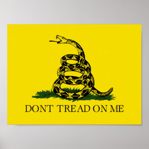 Don't Tread on Me Gadsden flag Poster
