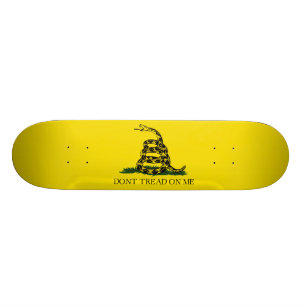 Don't Tread on Me Gadsden flag Skateboard