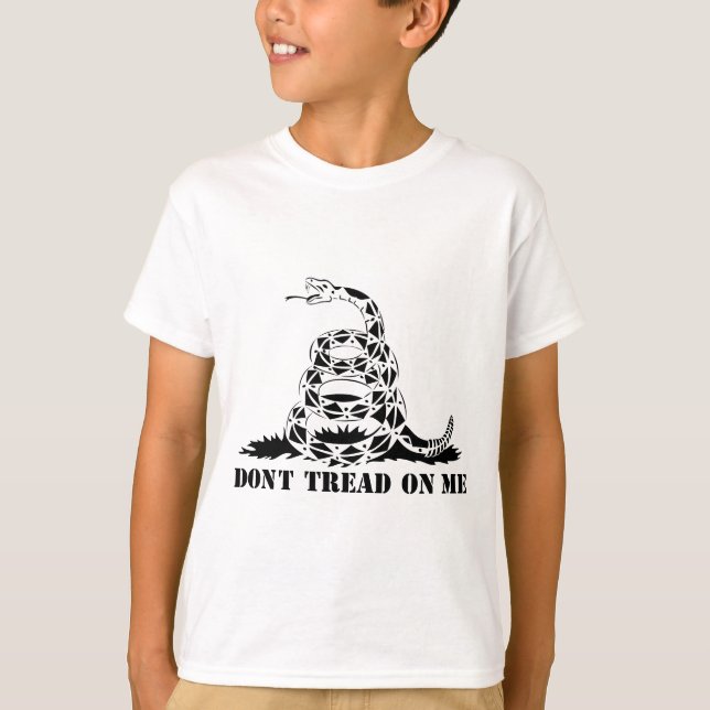 Dont Tread On Me Gadsden Flag Snake Symbol T-Shirt (Front)