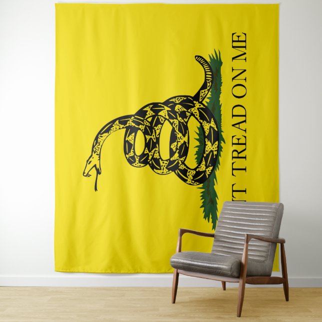Don't Tread on Me Gadsden flag Tapestry (In Situ)