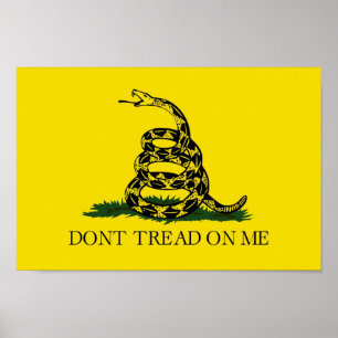 Don't Tread on Me (Gadsden Flag) Tea Party Poster