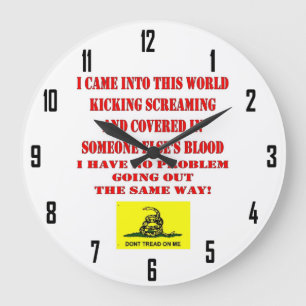 DON'T TREAD ON ME LARGE CLOCK