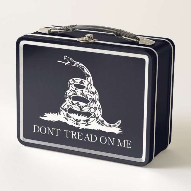 Don't Tread On Me Metal Lunch Box (Front)