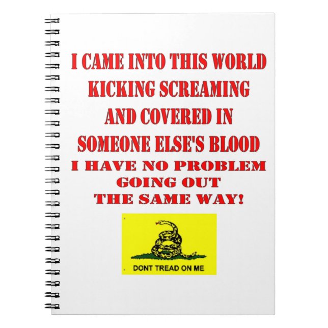 DON'T TREAD ON ME NOTEBOOK (Front)
