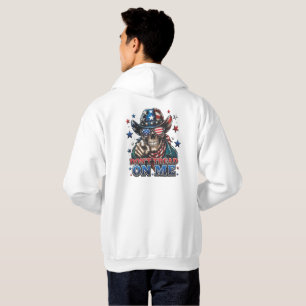 Dont Tread On Me Patriotic Skull Hoodie⁠ Hoodie