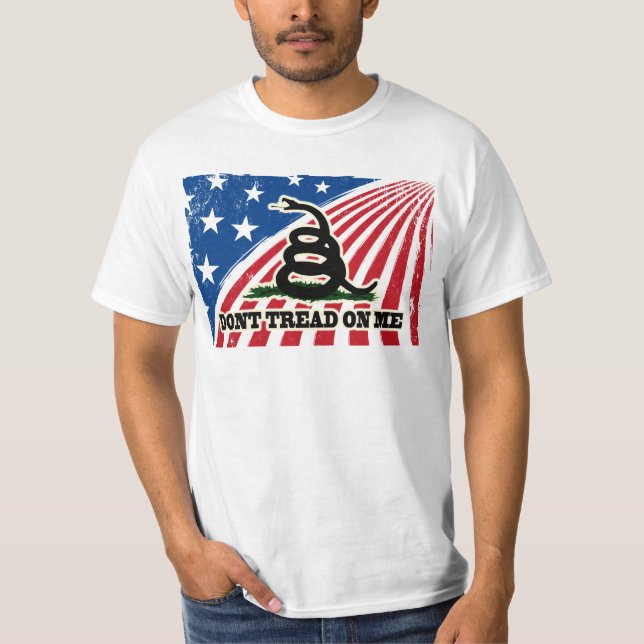 Don't Tread on Me Patriotic T-Shirt (Front)