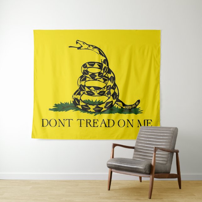 Don't tread on Me photo Backdrop Tapestry (In Situ (Horizontal))