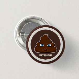 Don't Tread On Me Poo 3 Cm Round Badge