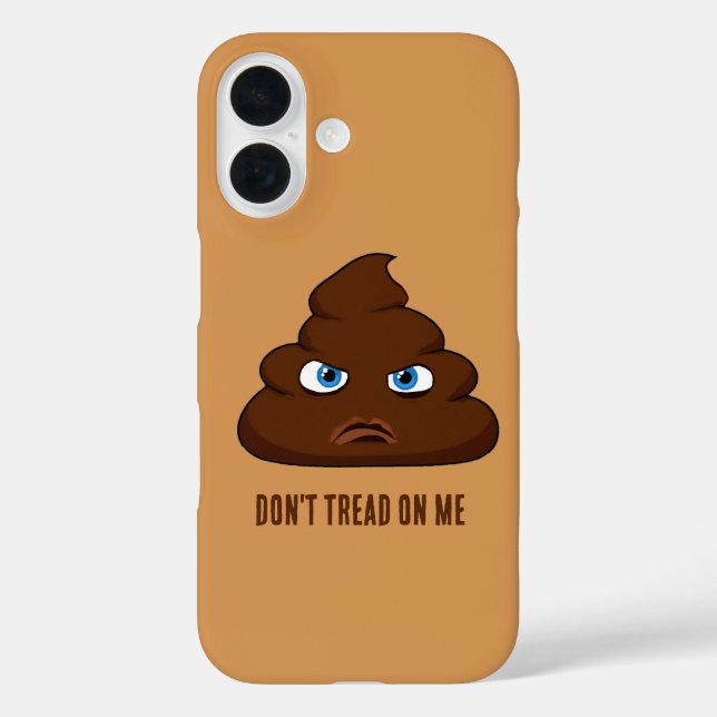 Don't Tread On Me Poo Case-Mate iPhone Case (Back)
