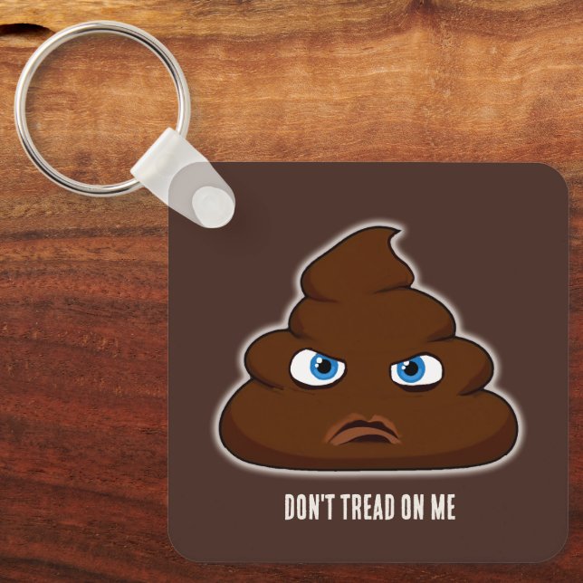 Don't Tread On Me Poo Key Ring (Front)