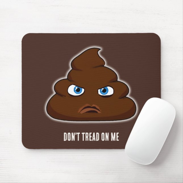 Don't Tread On Me Poo Mouse Mat (With Mouse)