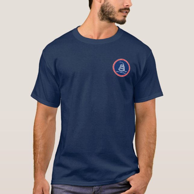 Dont Tread on Me Red White & Blue Seal Shirt (Front)