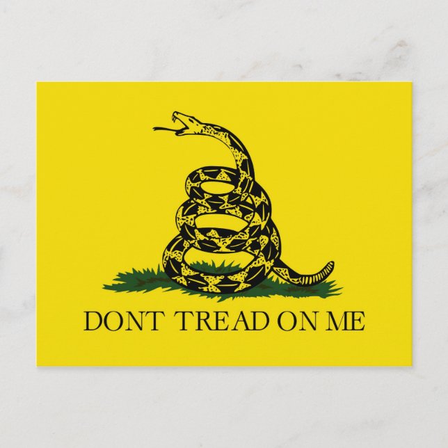 Dont Tread On Me Revolutionary War Gadsden Flag Postcard (Front)