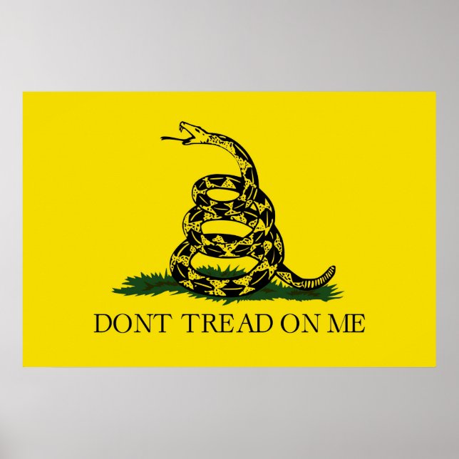 Dont Tread On Me Revolutionary War Gadsden Flag Poster (Front)