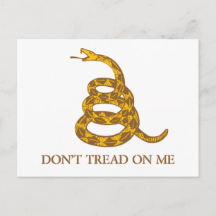 Don't Tread on Me Snake Postcard