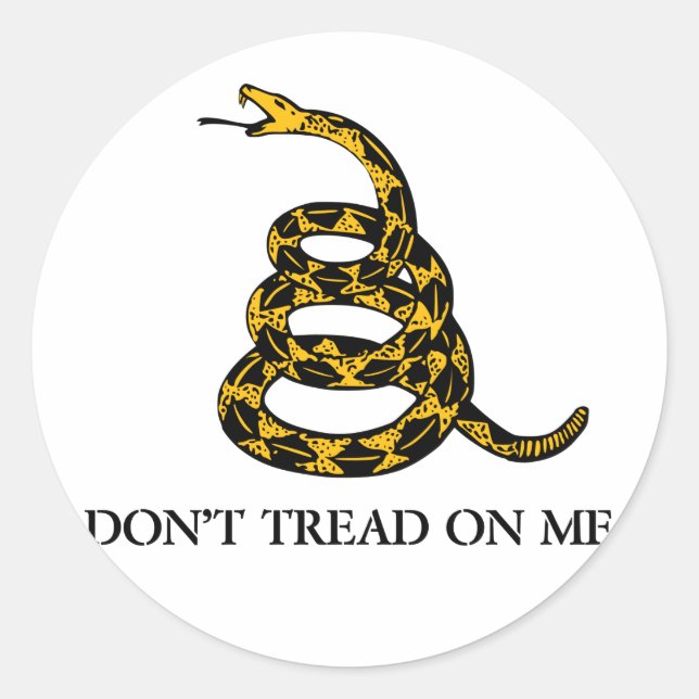 Don't Tread on Me Snake Sticker (Front)