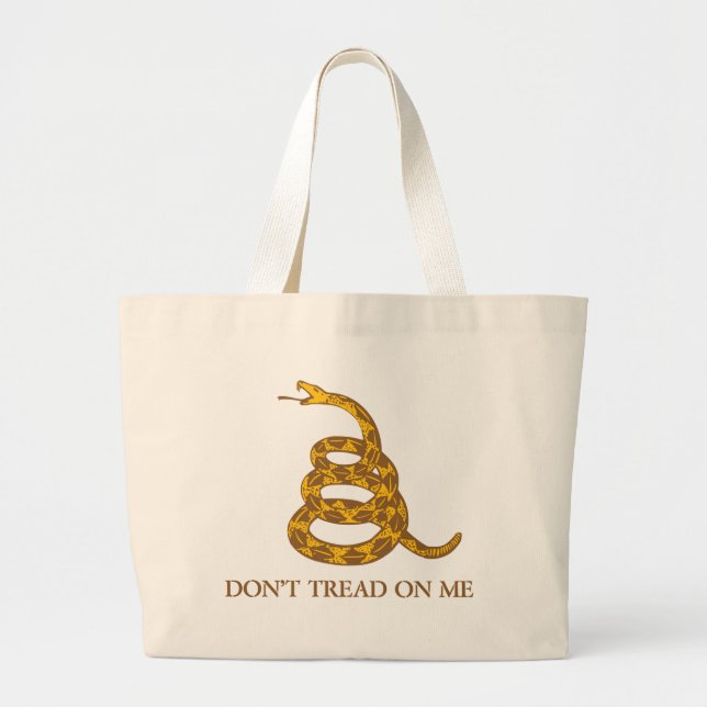 Don't Tread on Me Snake Tote Bag (Front)