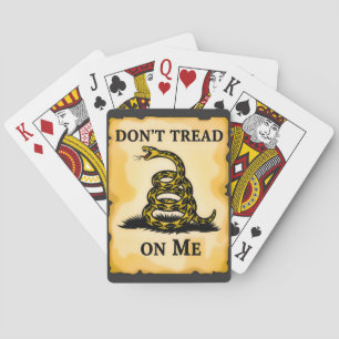 Don't tread on me T-shirt Playing Cards