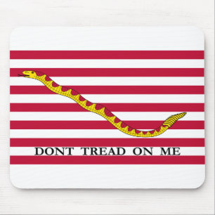 Don't Tread on Me US Naval Jack Mouse Mat