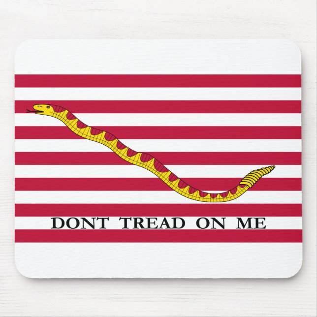 Don't Tread on Me US Naval Jack Mouse Mat (Front)