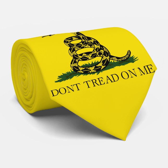 Don't Tread on Me (USA Gadsen Flag) Tie (Rolled)