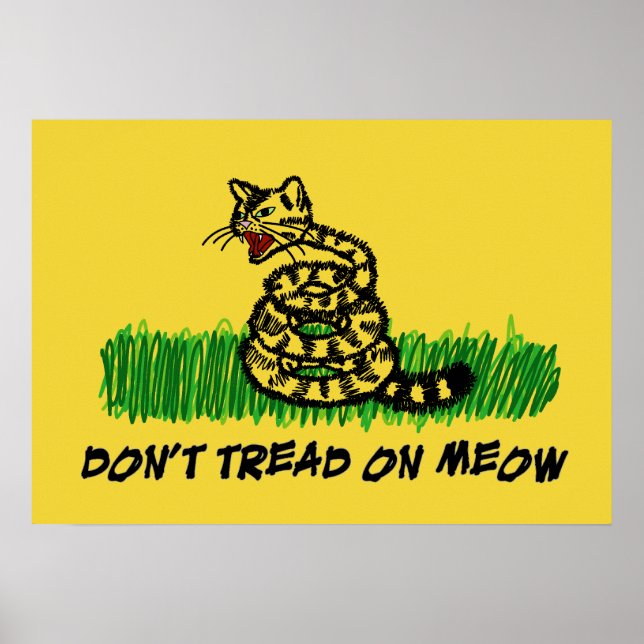 Don't Tread on Meow Poster (Front)