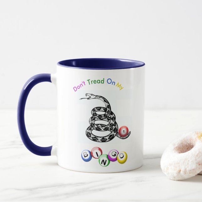 Don't Tread On My Bingo Combo Coffee Mug (With Donut)