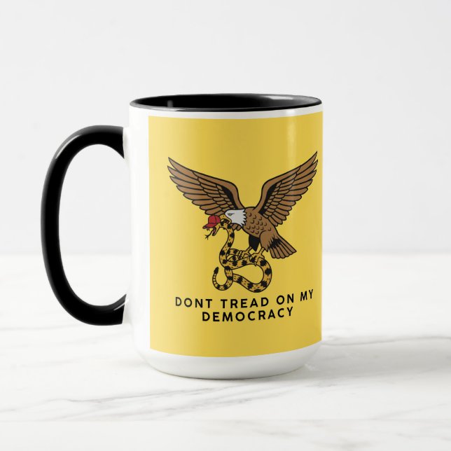Don't tread on my democracy cup (Left)