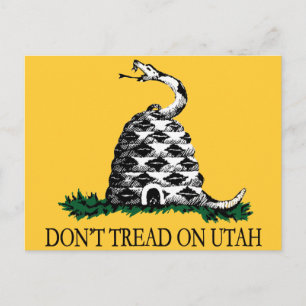 Don't Tread on Utah Postcard