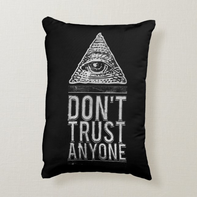 Don't trust anyone decorative cushion (Back(Vertical))