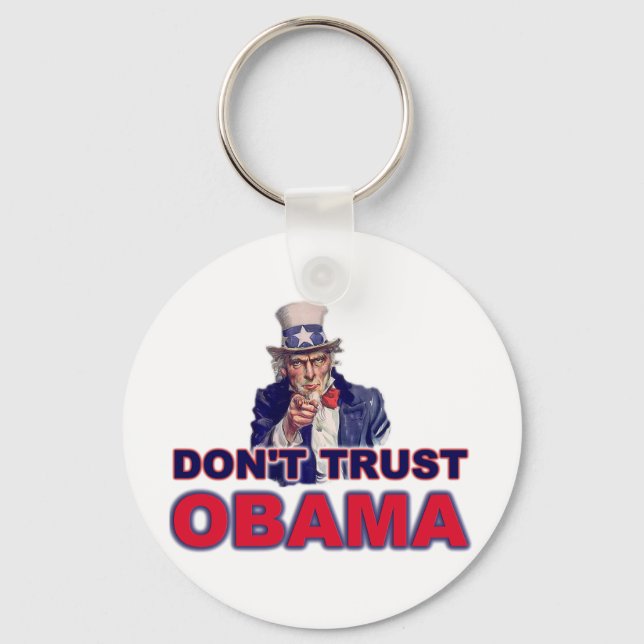 Don't Trust Obama Key Ring (Front)