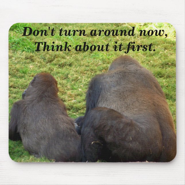 Don't Turn Aroun_ Mousepad_by Elenne Mouse Mat (Front)