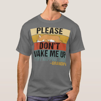 Dont Wake Me Up Funny Sleeping Granny Corgi  T-Shirt