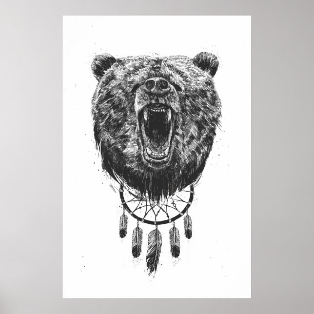Don't wake the bear poster (Front)