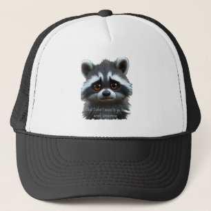Don't wanna work Raccoon Animal Trucker Hat