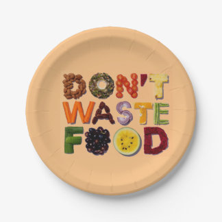 Don't waste Food Paper Plate