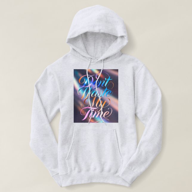 Don't Waste My Time Long Sleeves Top (Design Front)