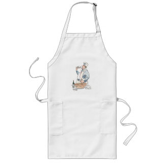 Don't Waste the Marinade, Funny Wine Art Gift Long Apron