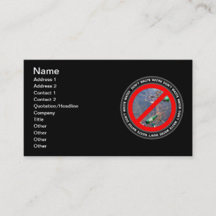 Don't waste water business card