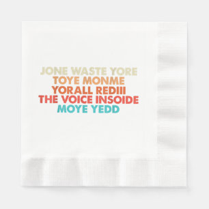 Don't Waste Your Time On Me I Miss You Lyric  Napkin