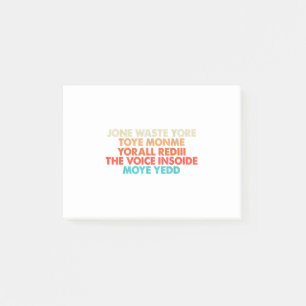 Don't Waste Your Time On Me I Miss You Lyric Post-it Notes