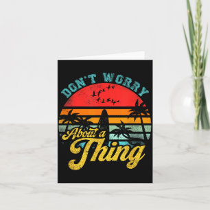 Don't Worry About A Thing Jamaican Rasta Reggae Fu Card