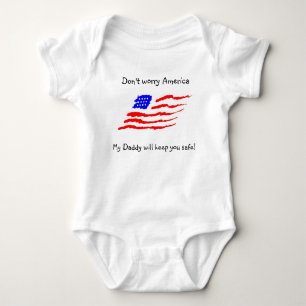 Don't worry America Baby Bodysuit