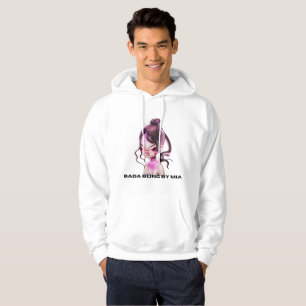 don't worry BB hoodie - white