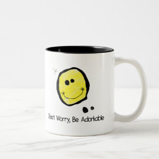 Don't worry, be adorkable mug