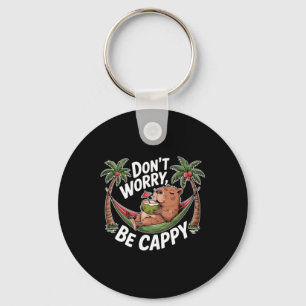 Dont Worry Be Cappy Key Ring