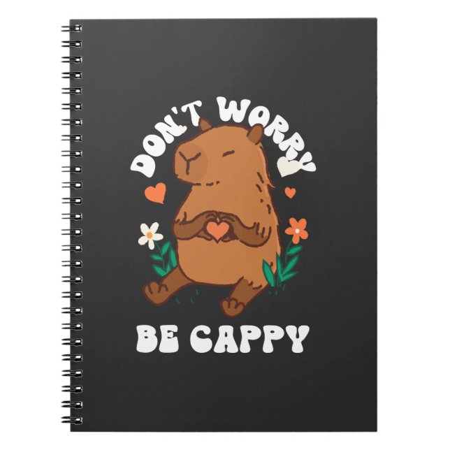 Don't Worry Be Cappy  Notebook (Front)
