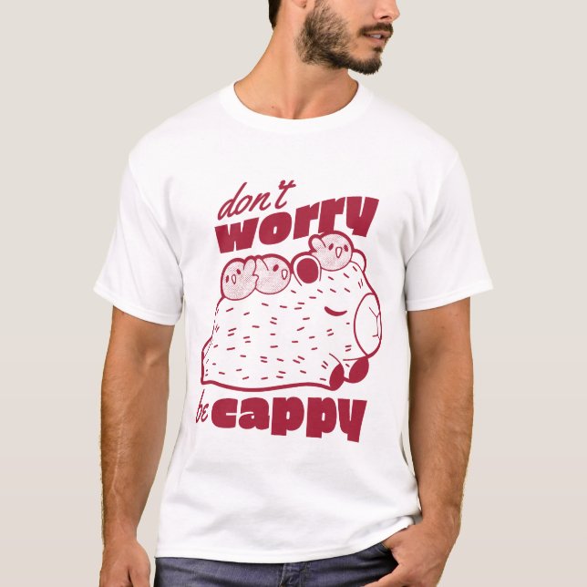 Don't Worry Be Cappy T-Shirt (Front)